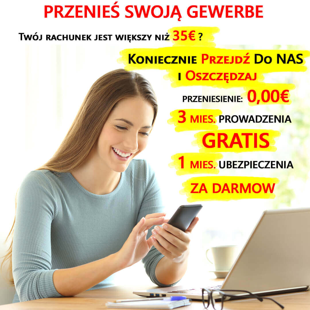 Gewerbe A Ubezpieczeniefirma W Polsce Praca W Niemczech Gdzie Podatek Reklama Gewerbe A 0673